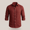 Men's Everyday Linen Shirt - Timeless Long Sleeve Casual Top