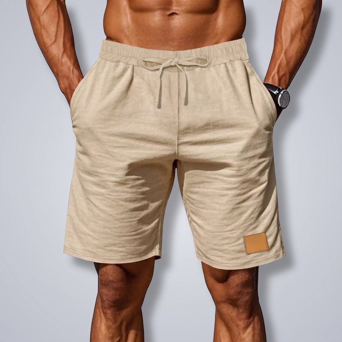 Men's Drawstring Comfort Shorts - Relaxed Casual Shorts