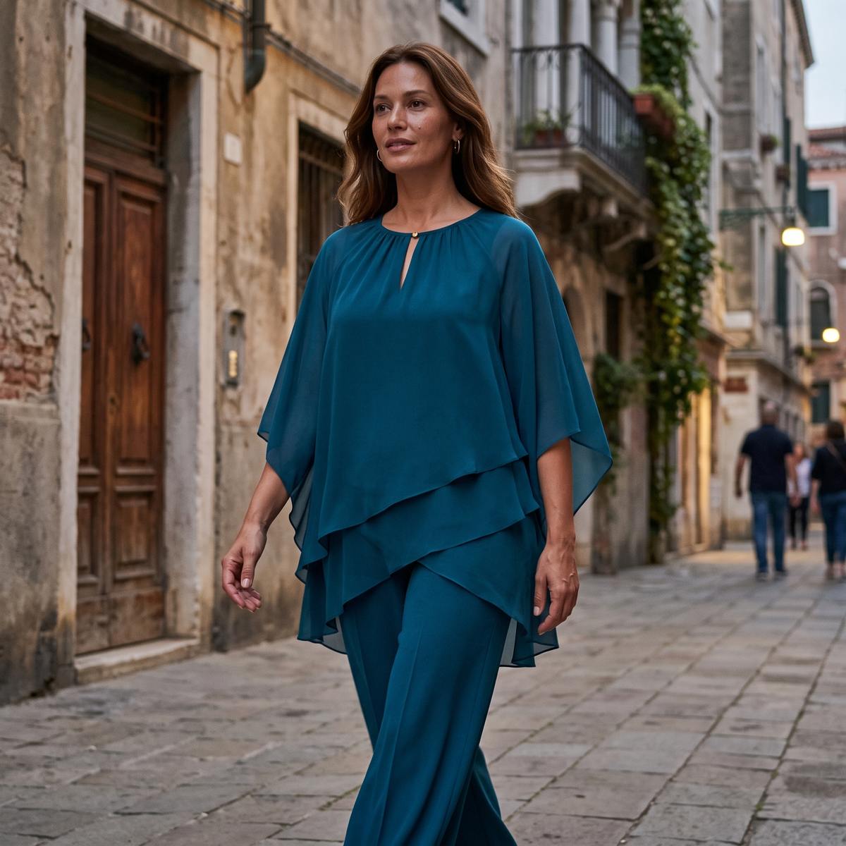 Giovanna Ricci | Elegant Layered Two-Piece Set For Women