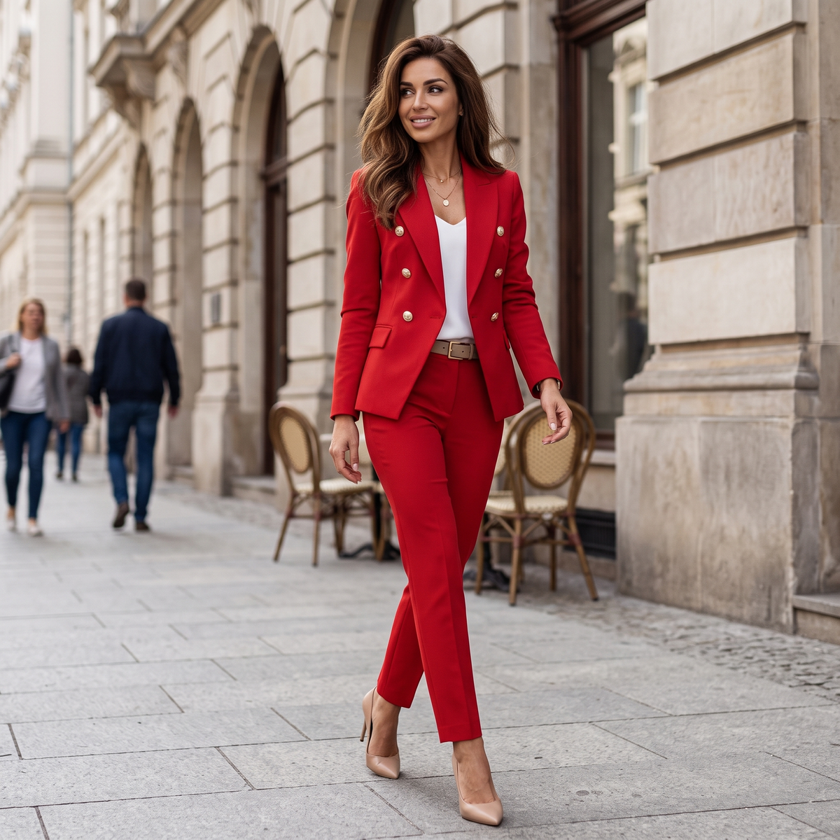 Sophia Laurent | Elegant Tailored Suit Set For Women
