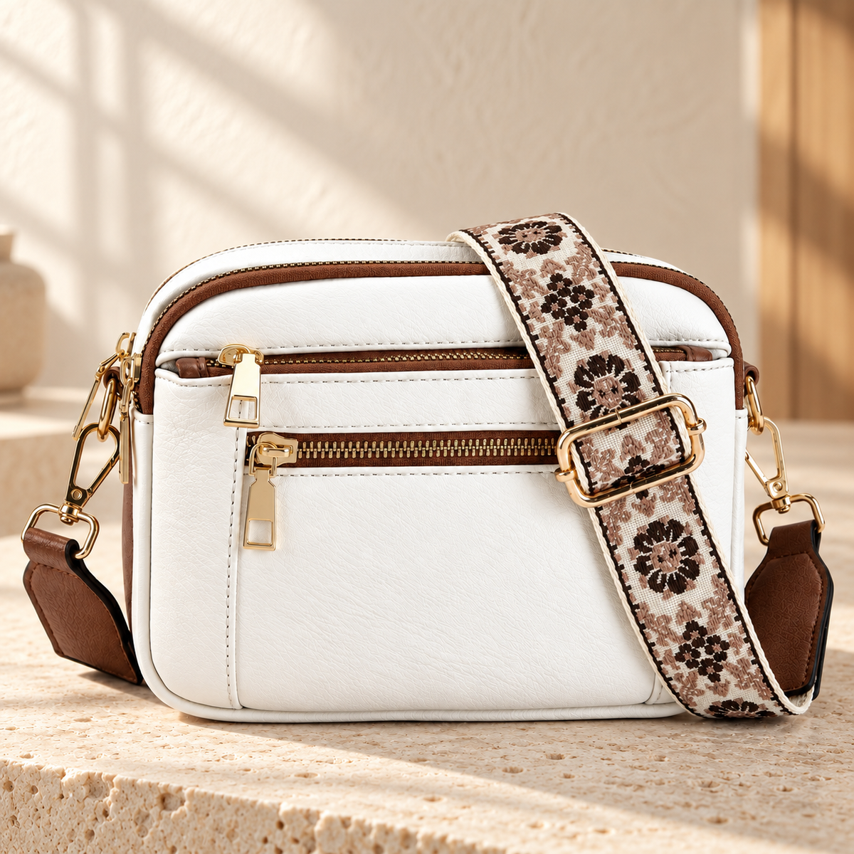 Women’s Multi-Pocket Crossbody Shoulder Bag