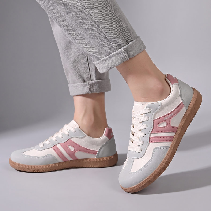 Women's Elegant Orthopedic Sneakers - Supportive Lace-Ups