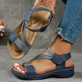 Women's Hook and Loop Comfort Sandals - Lightweight Casual