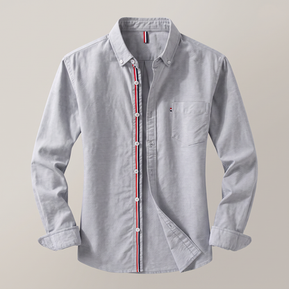 Men's Breathable Linen Shirt - Lightweight Long Sleeve Shirt