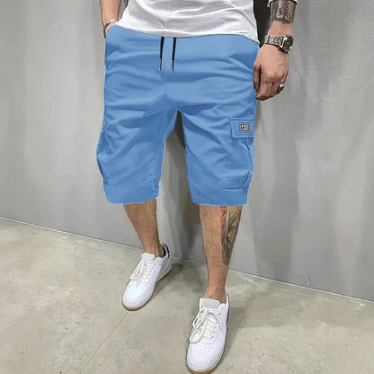 Men's Relaxed Utility Shorts - Casual Cargo Pocket Shorts