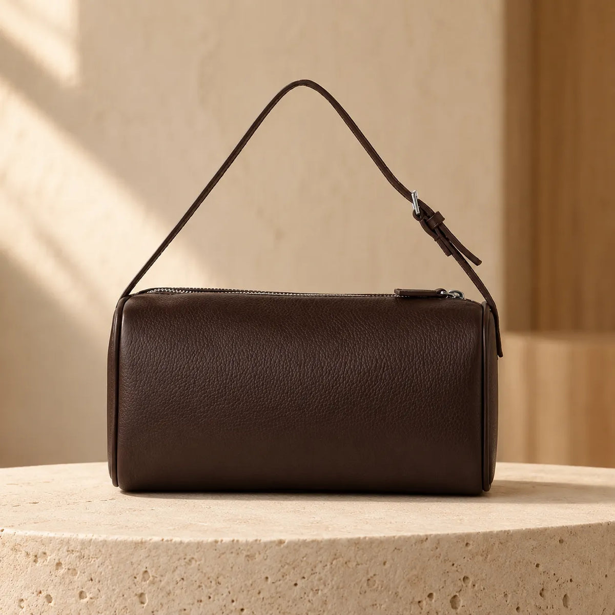 Mini Full-Grain Leather Crossbody Bag