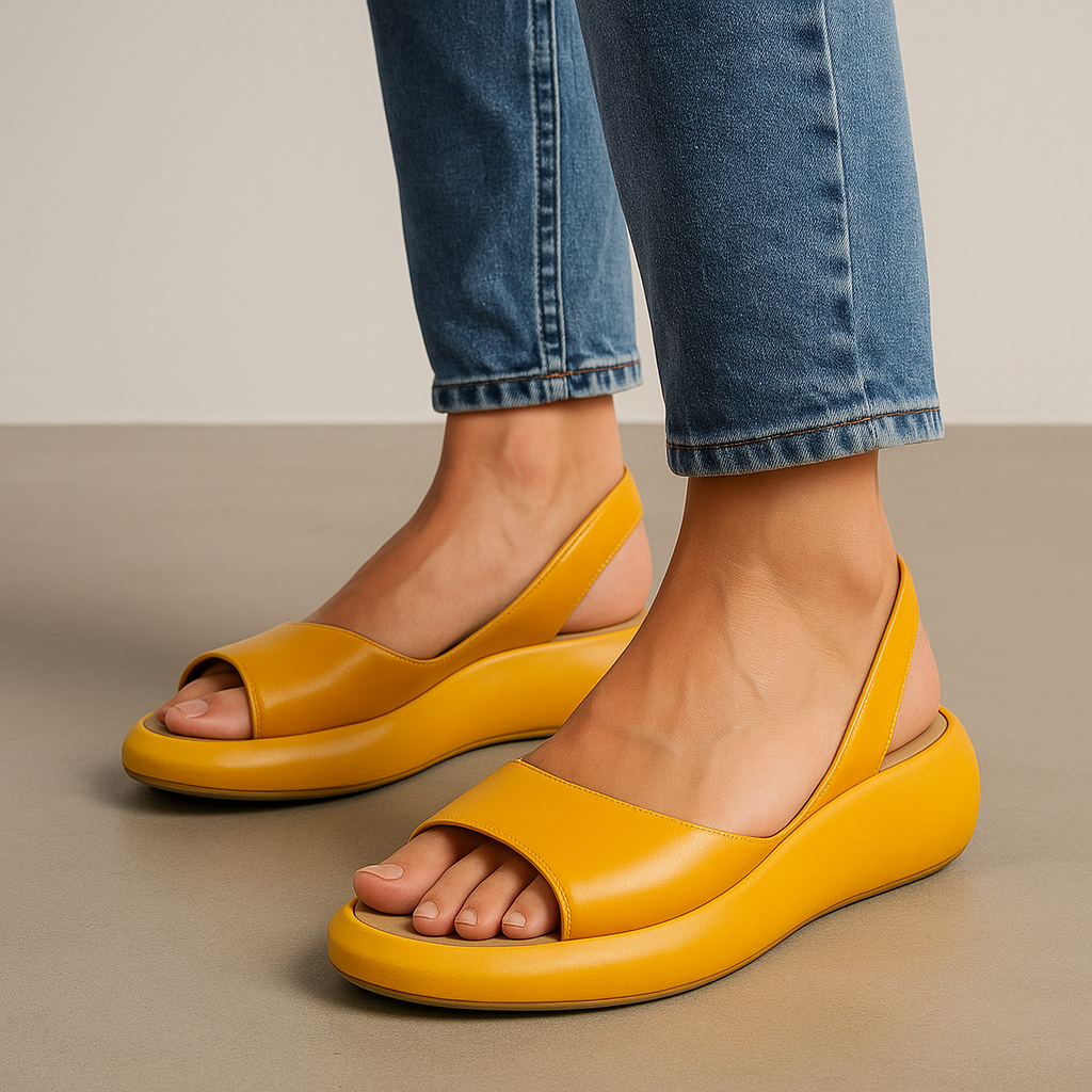 Women's Soft Cushioned Sandals - Thick Insole Slip-Resistant