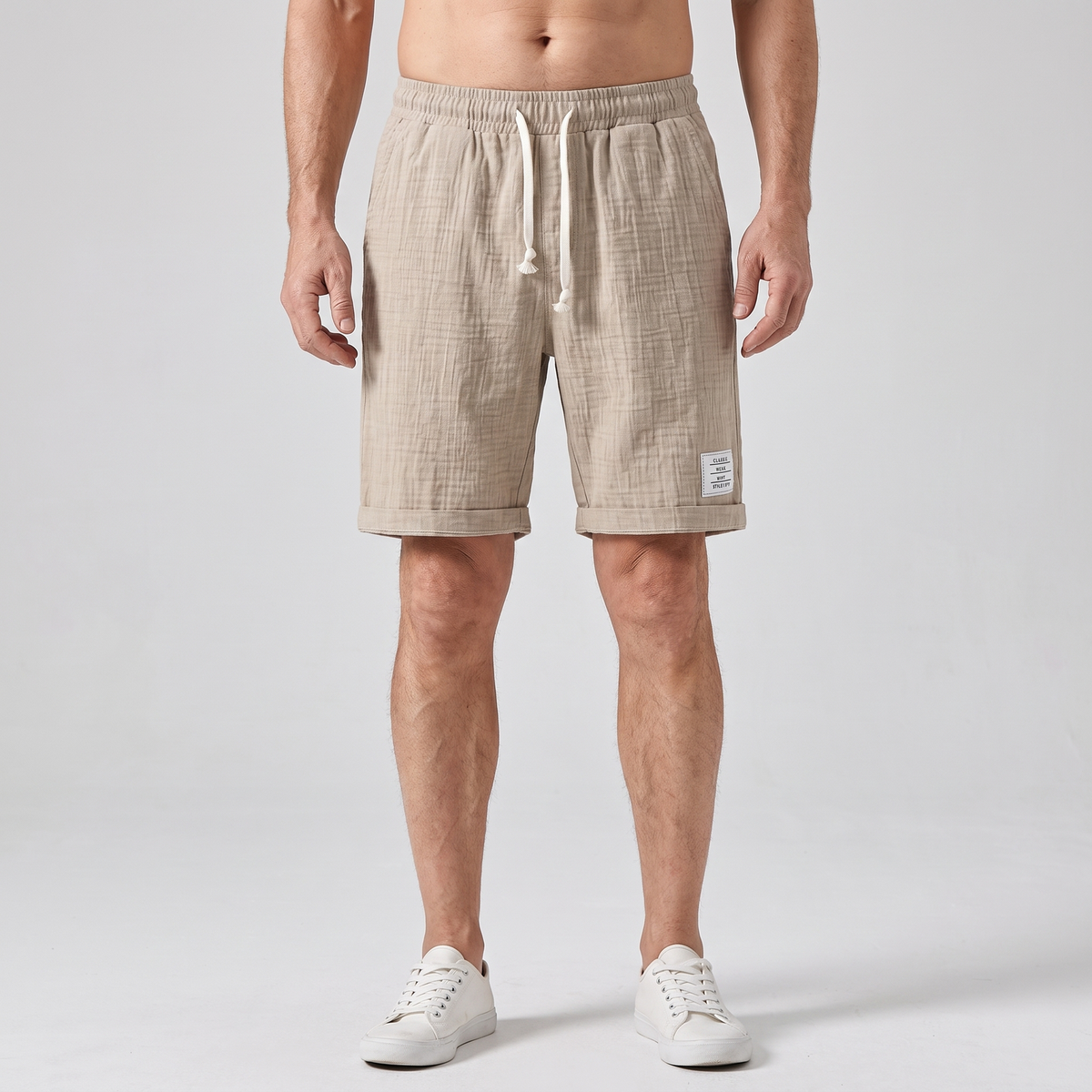 Men's Above-Knee Casual Shorts - Lightweight Summer Shorts