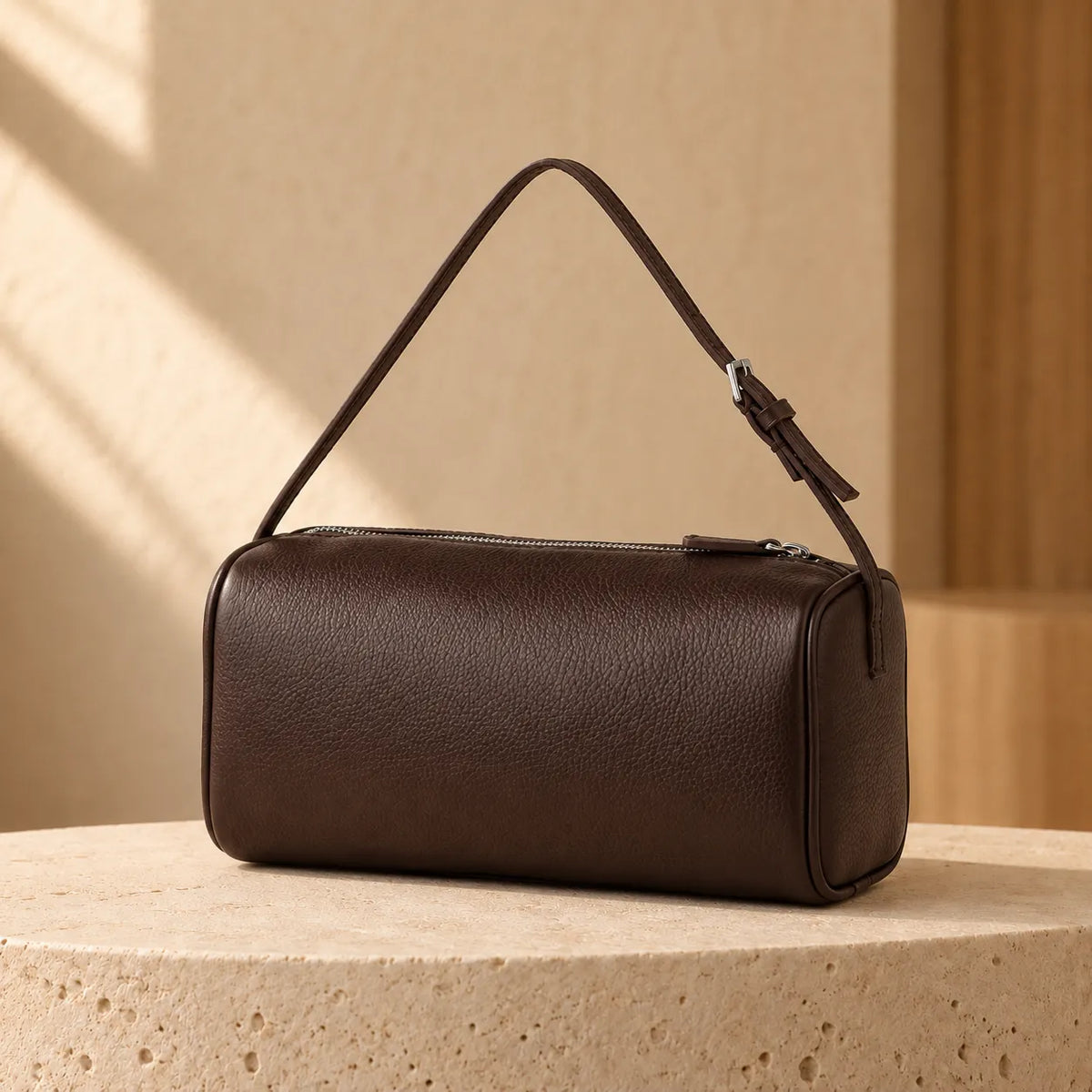 Mini Full-Grain Leather Crossbody Bag