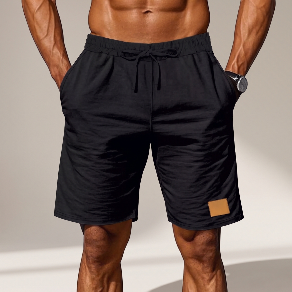 Men's Drawstring Comfort Shorts - Relaxed Casual Shorts