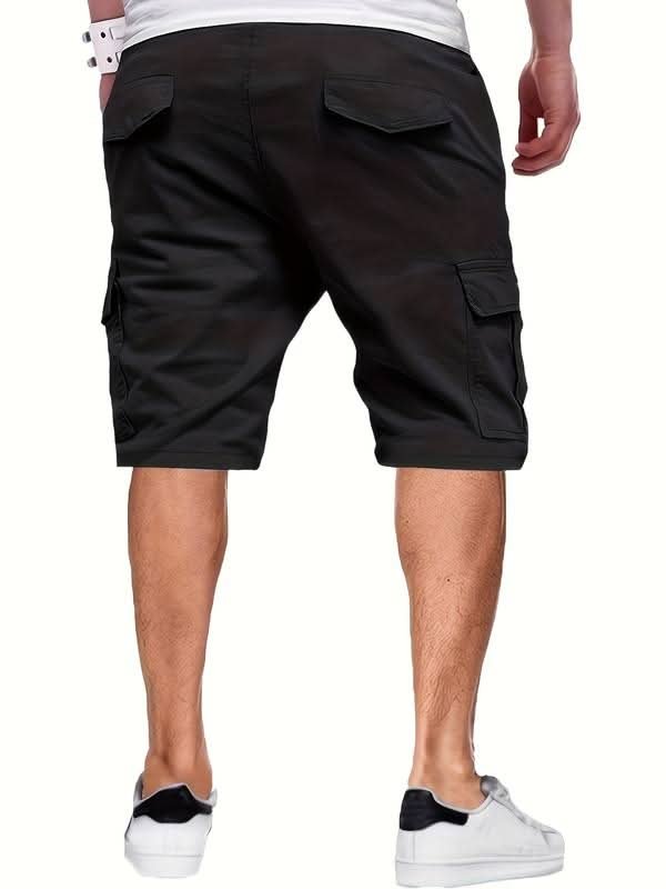 Men's Relaxed Utility Shorts - Casual Cargo Pocket Shorts