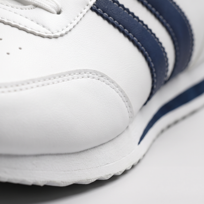 Women's Orthopedic Sneakers - Sleek White Lace-Up Walkers