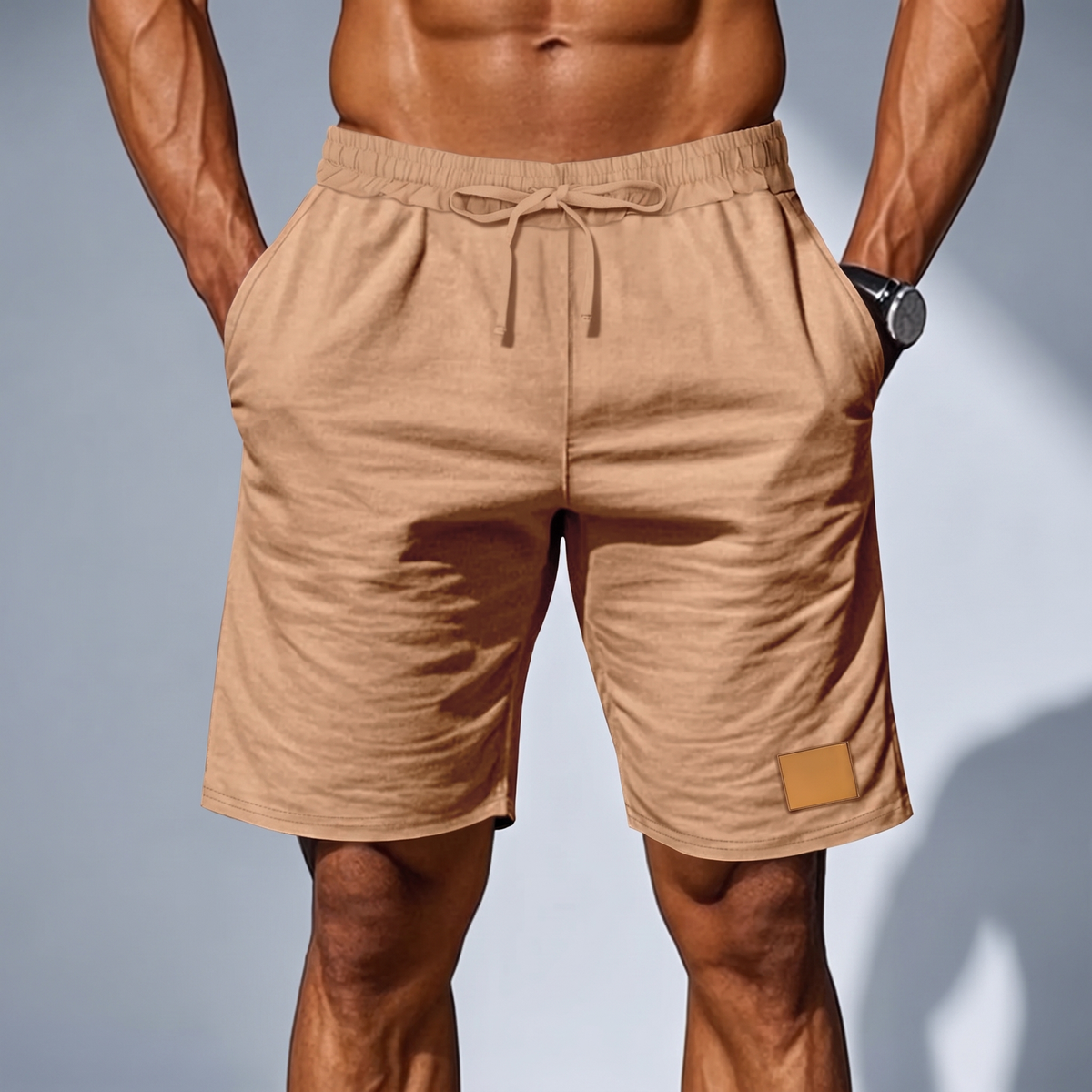 Men's Drawstring Comfort Shorts - Relaxed Casual Shorts