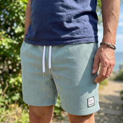 Men's Corduroy Shorts - Relaxed Fit Casual Textured Shorts