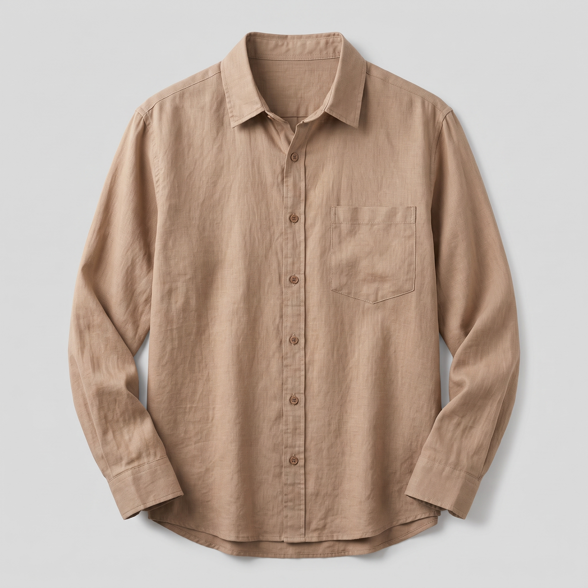 Men's Relaxed Linen Shirt - Effortless Casual Beach Shirt