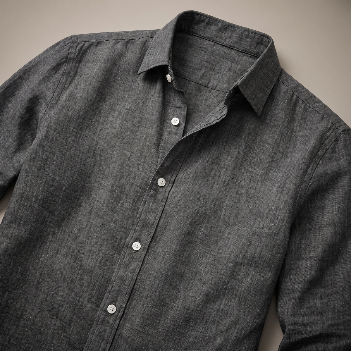 Men's Breathable Everyday Linen Shirt - Casual Button Shirt