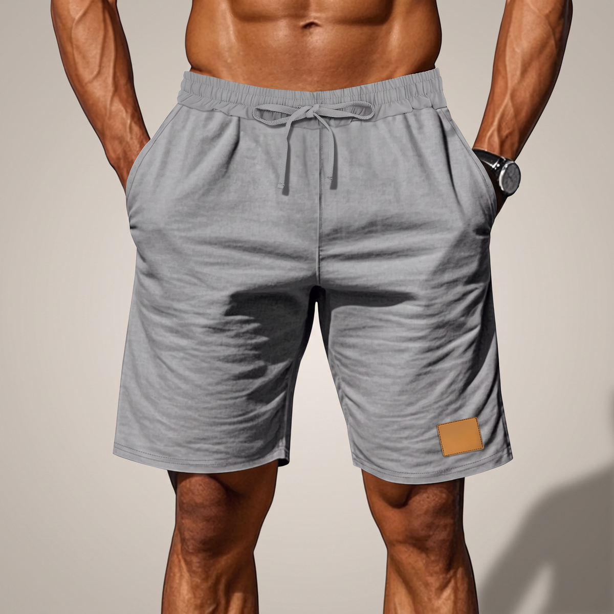 Men's Drawstring Comfort Shorts - Relaxed Casual Shorts