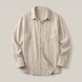 Men's Relaxed Linen Shirt - Effortless Casual Beach Shirt