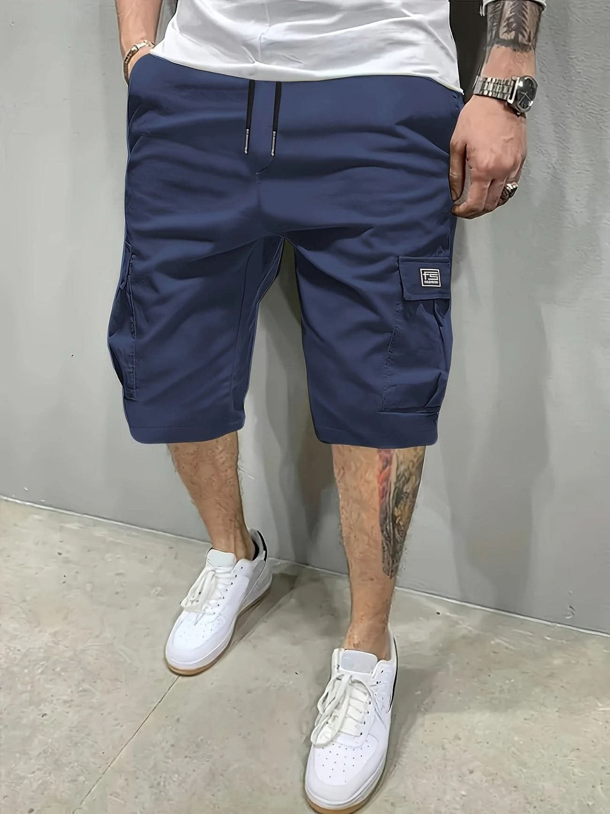 Men's Relaxed Utility Shorts - Casual Cargo Pocket Shorts