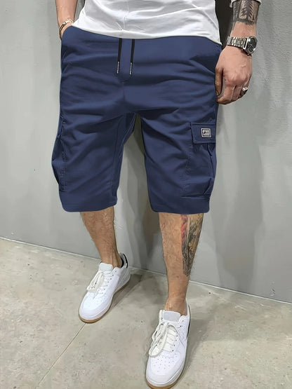Men's Relaxed Utility Shorts - Casual Cargo Pocket Shorts