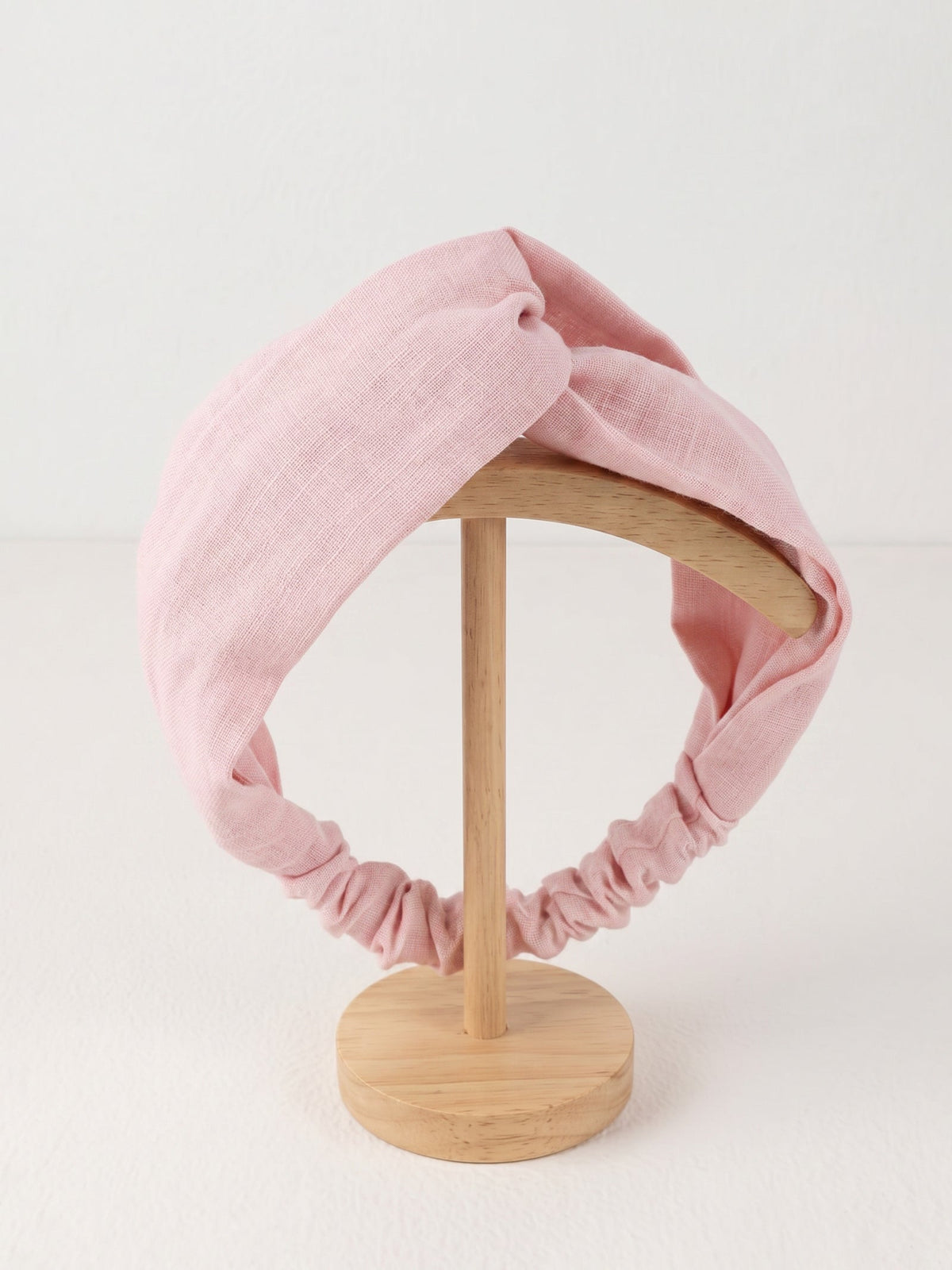 Linen Elastic Headband - Breathable Women's Hair Band