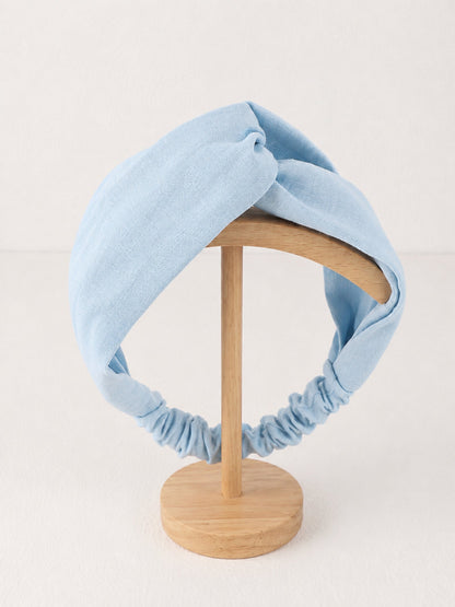 Linen Elastic Headband - Breathable Women's Hair Band