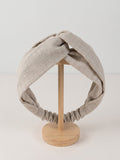 Linen Elastic Headband - Breathable Women's Hair Band