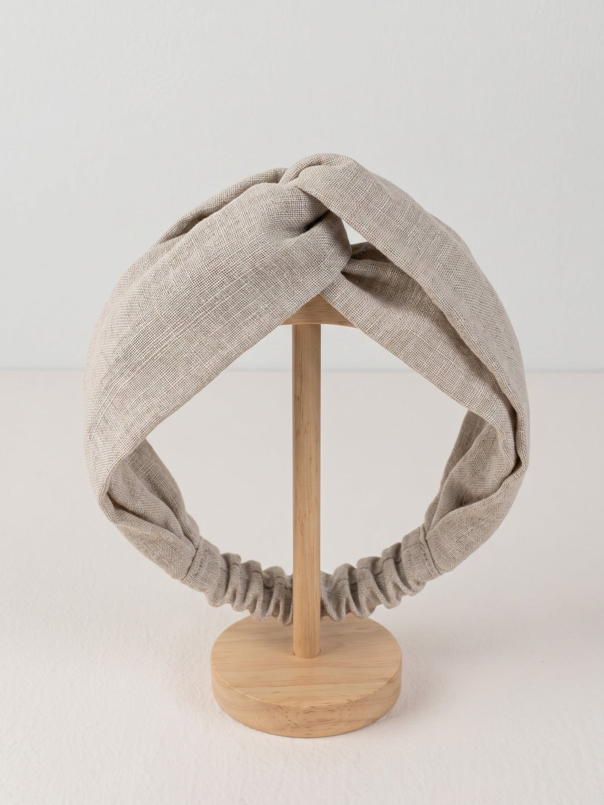 Linen Elastic Headband - Breathable Women's Hair Band