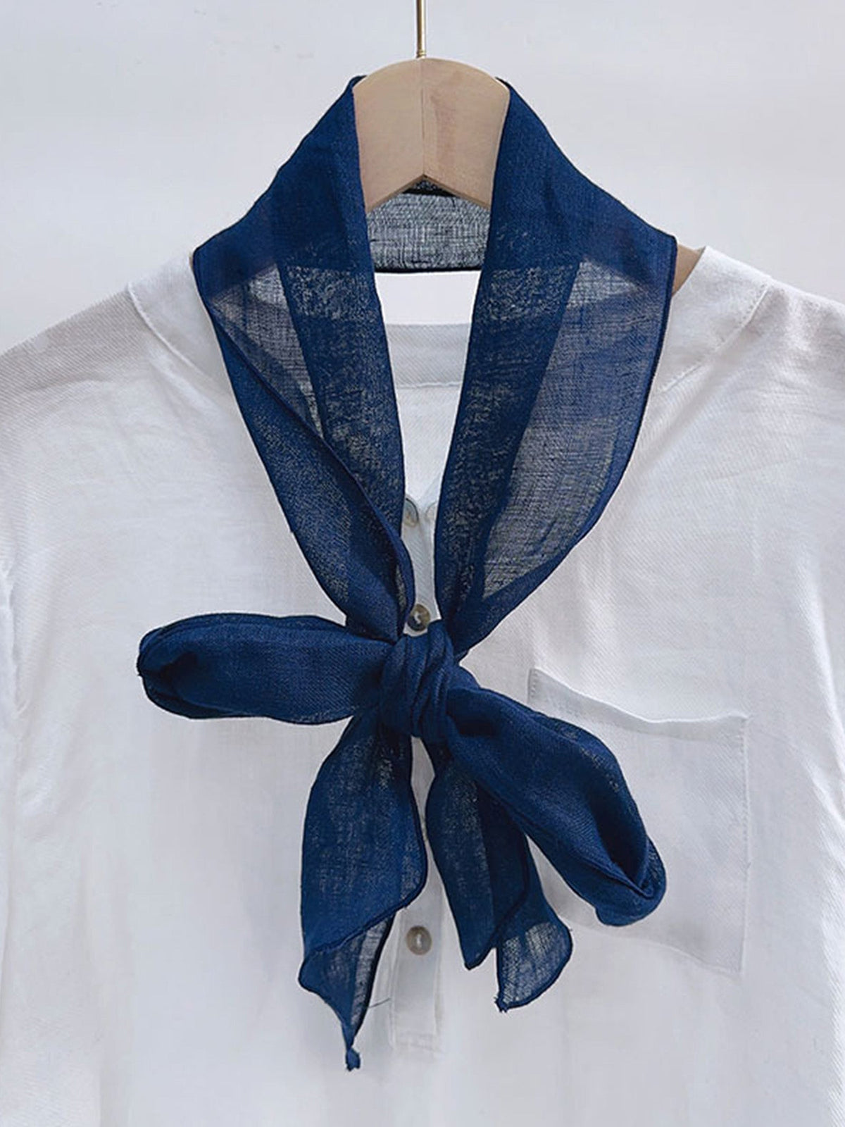 100% Linen Tie Dye Scarf - Hand Dyed Lightweight Scarf