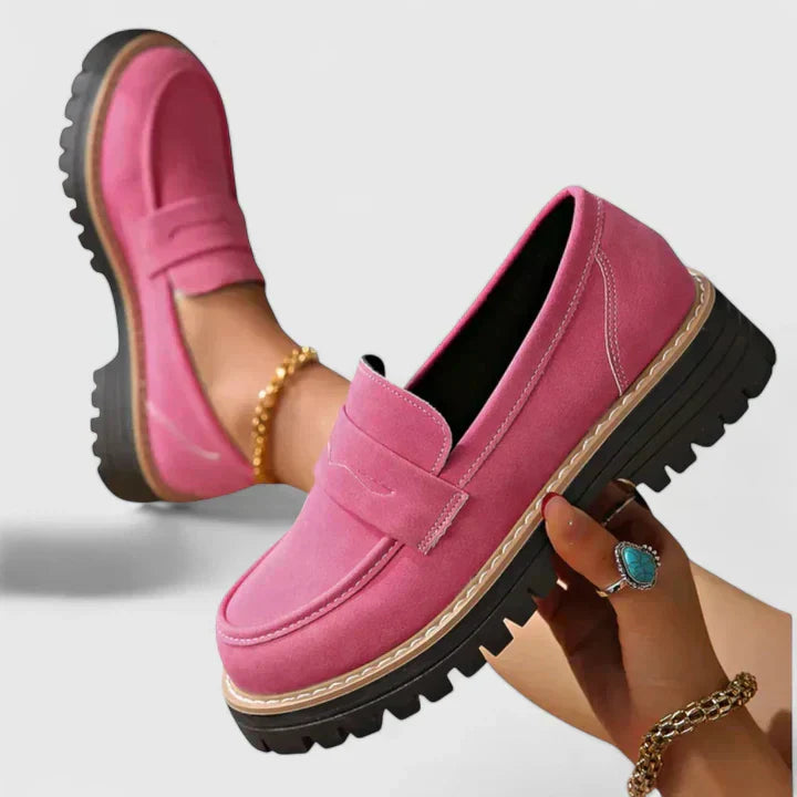 Women's Orthopedic Loafers - Comfortable Slip-On Work Shoes