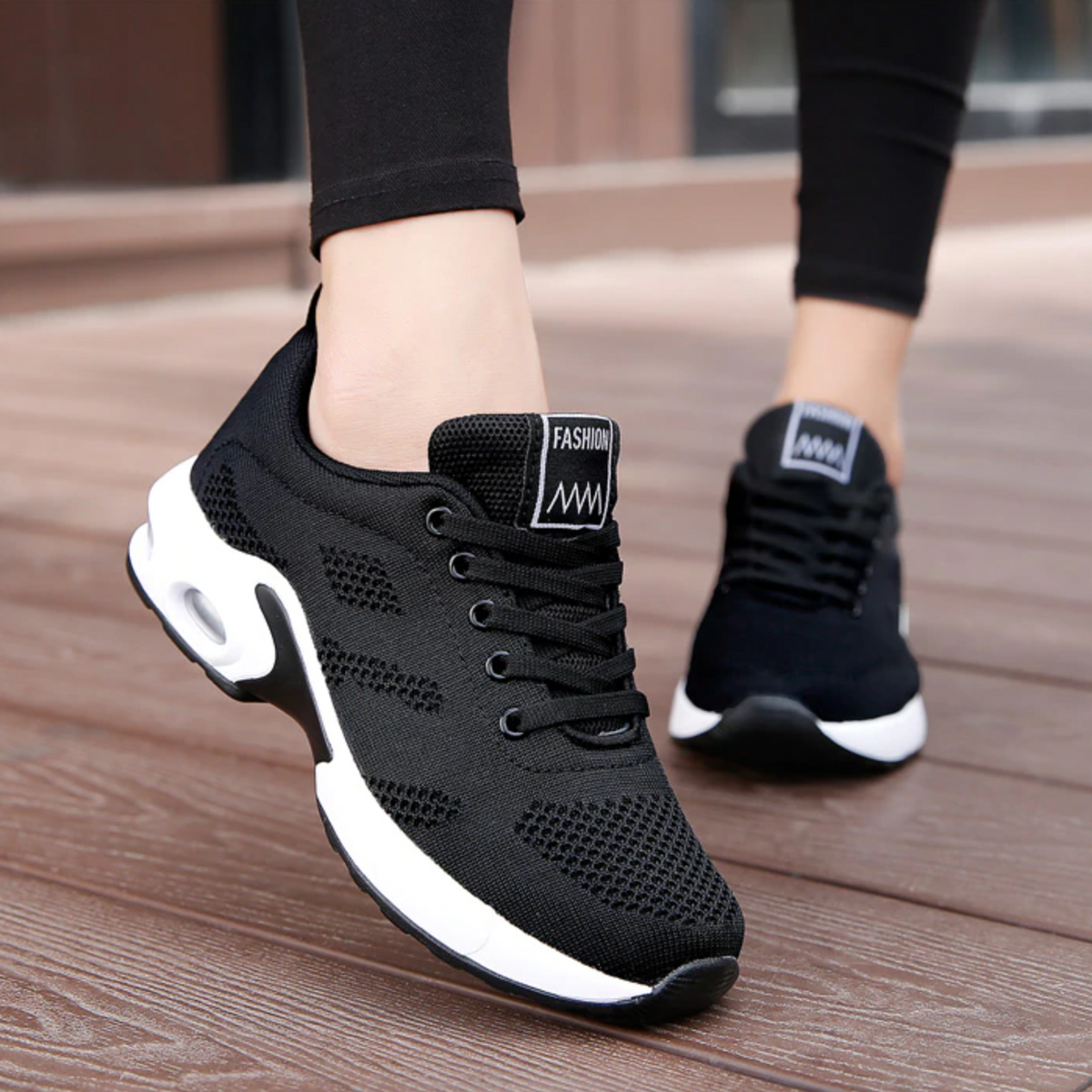 Women's Air Cushion Walking Shoes - Breathable Mesh Trainers