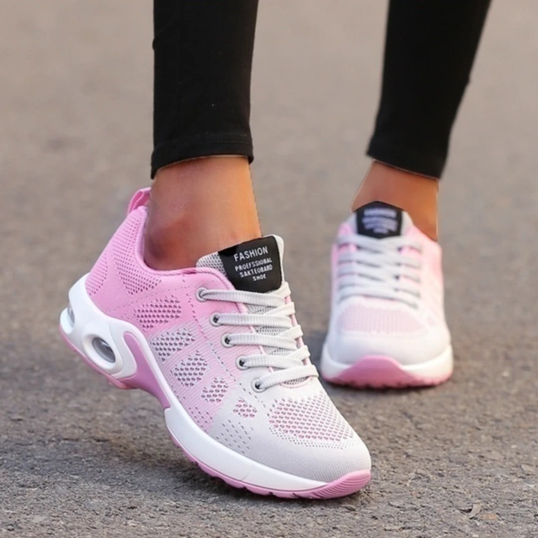 Women's Air Cushion Walking Shoes - Breathable Mesh Trainers