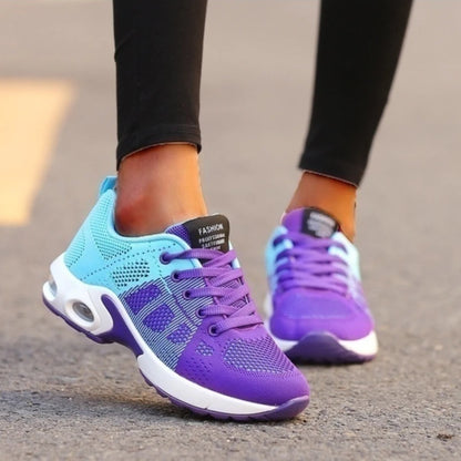 Women's Air Cushion Walking Shoes - Breathable Mesh Trainers