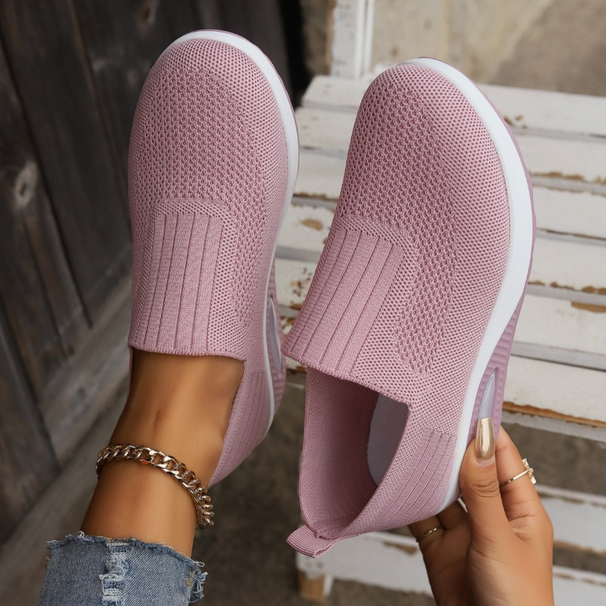 Women's Orthopedic Slip-On Shoes - Lightweight Comfort Shoes