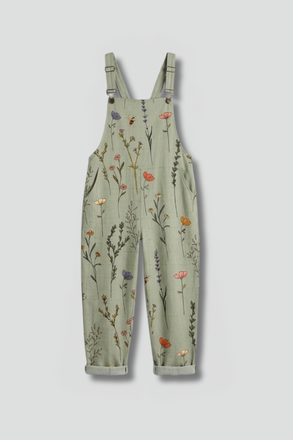 Women's Wide Leg Jumpsuit - Adjustable Strap Square Neck