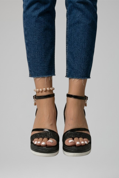 Women's Orthopaedic Cushioned Sandals - Slip-On Low Platform