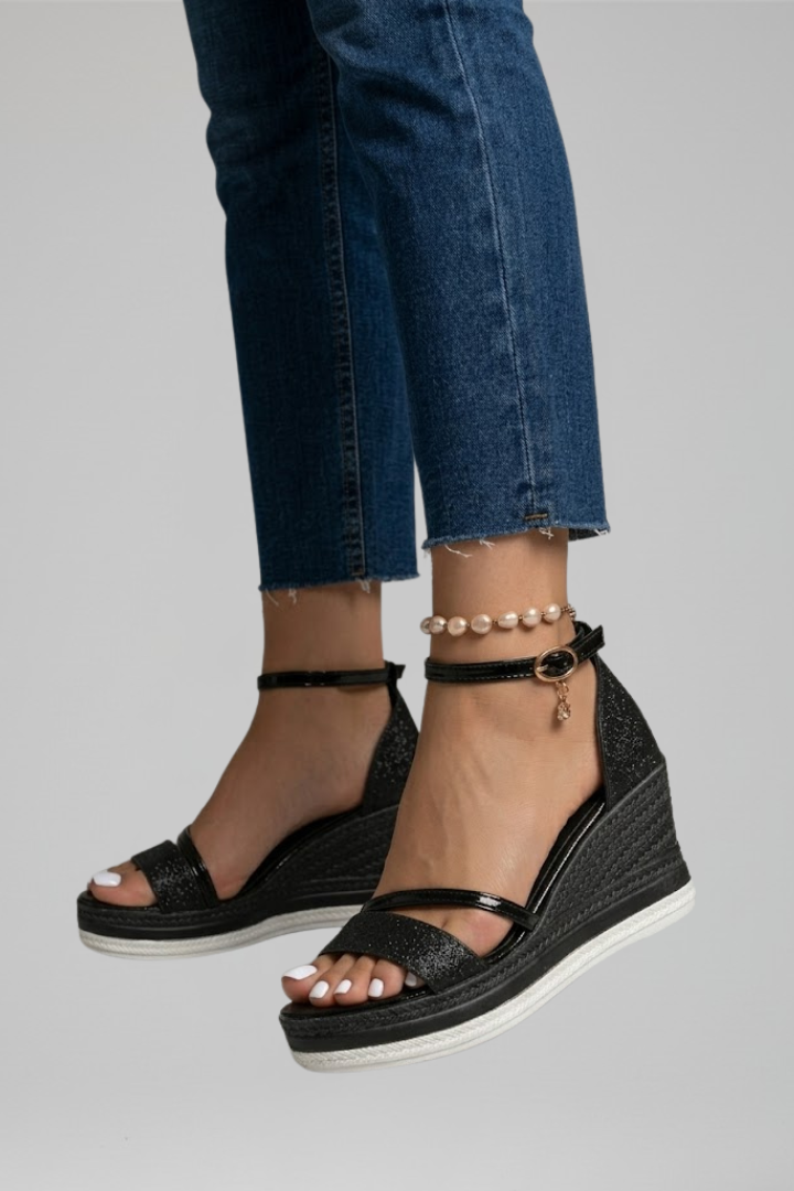 Women's Orthopaedic Cushioned Sandals - Slip-On Low Platform