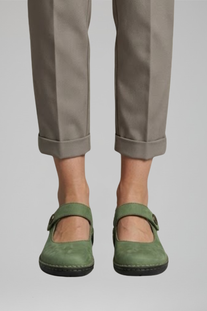 Women's Orthopaedic Mary Jane Flats - Strap Comfort Shoes