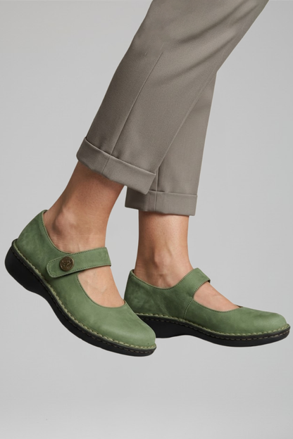 Women's Orthopaedic Mary Jane Flats - Strap Comfort Shoes