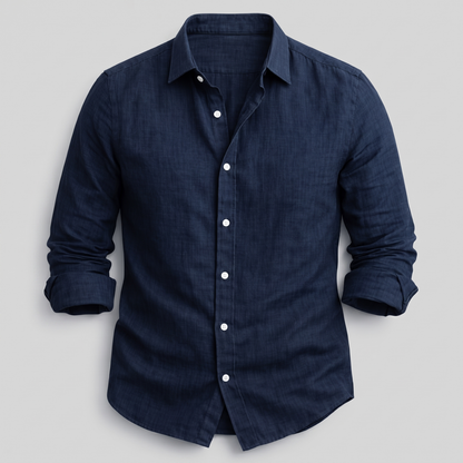 Men's Breathable Everyday Linen Shirt - Casual Button Shirt