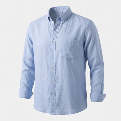 Men's Relaxed Linen Shirt - Effortless Casual Beach Shirt