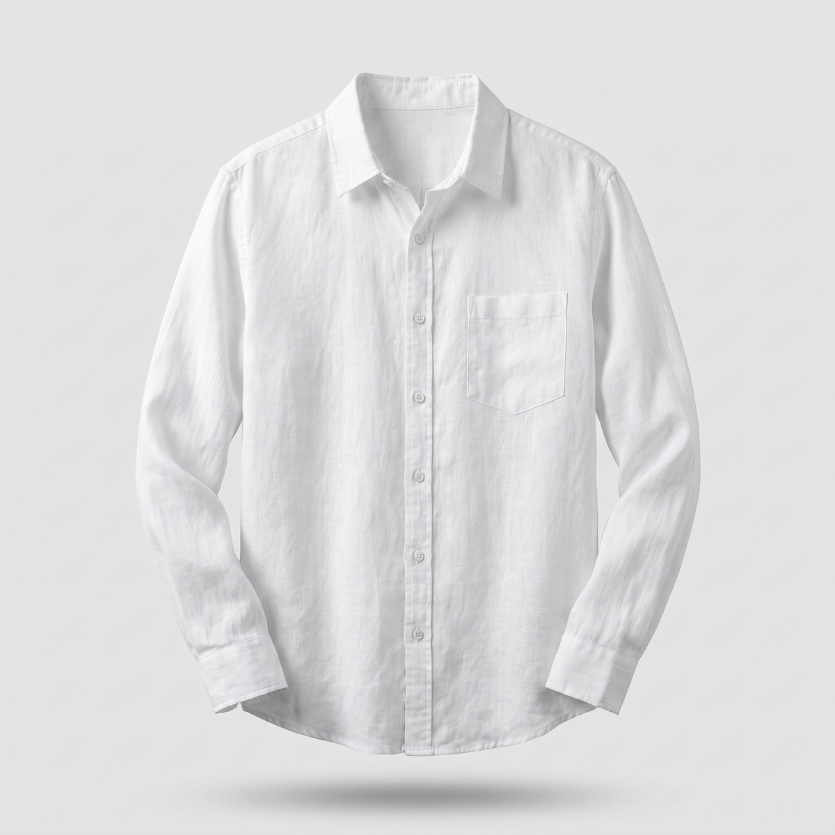 Men's Relaxed Linen Shirt - Effortless Casual Beach Shirt
