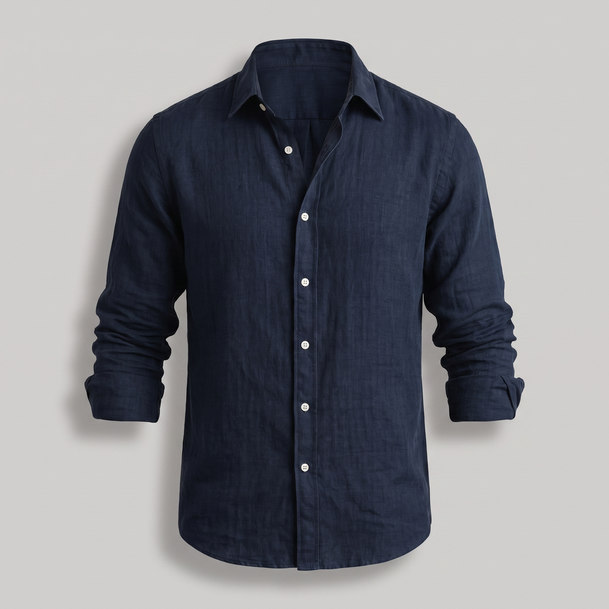 Men's Everyday Linen Shirt - Timeless Long Sleeve Casual Top