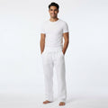 Men's Linen Trousers - Relaxed Fit Lightweight Summer Pants
