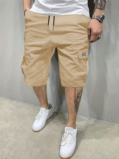 Men's Relaxed Utility Shorts - Casual Cargo Pocket Shorts