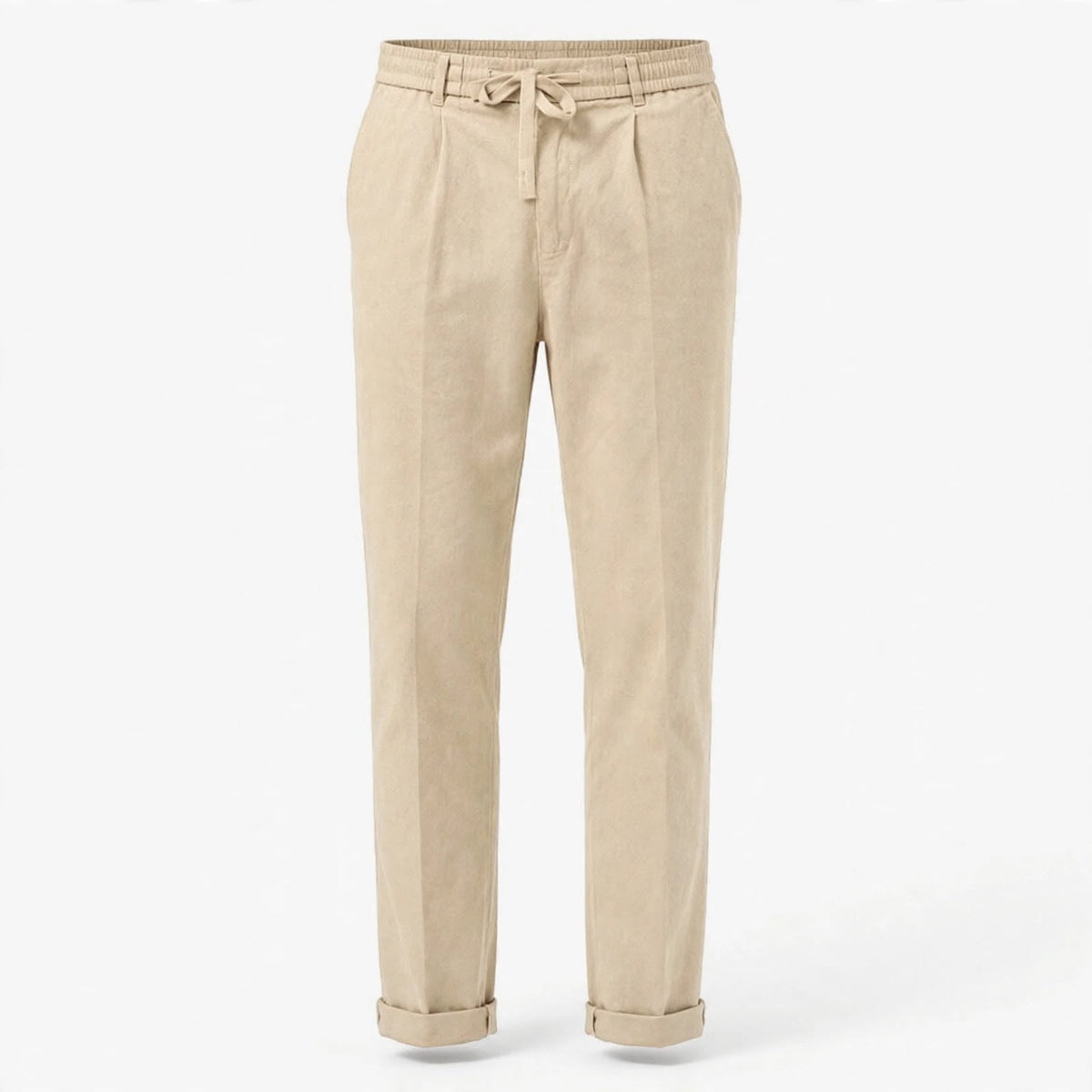 Men's Linen Drawstring Trousers - Breathable Summer Pants