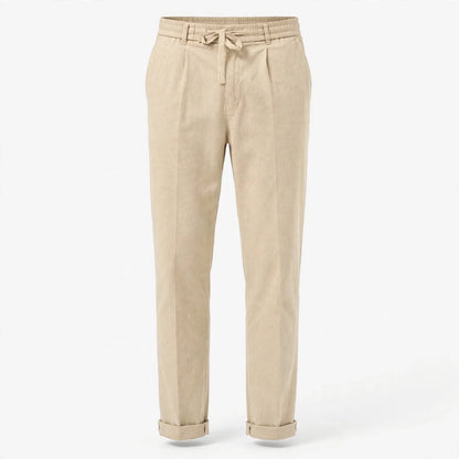 Men's Linen Drawstring Trousers - Breathable Summer Pants