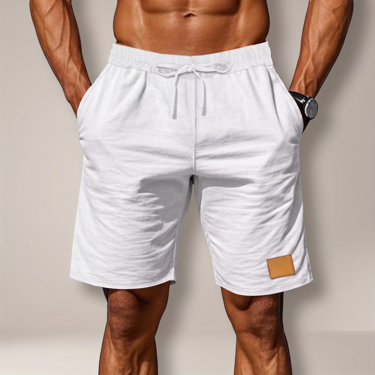 Men's Drawstring Comfort Shorts - Relaxed Casual Shorts
