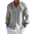 Men's Relaxed Tailored Shirt - Classic Long Sleeve Shirt
