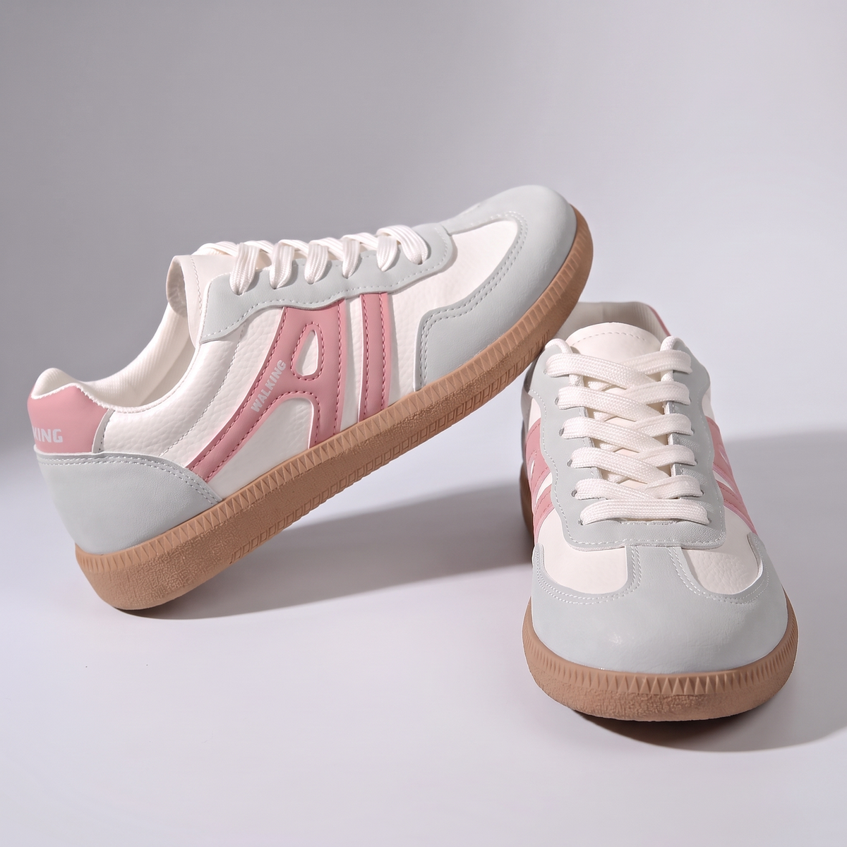 Women's Elegant Orthopedic Sneakers - Supportive Lace-Ups